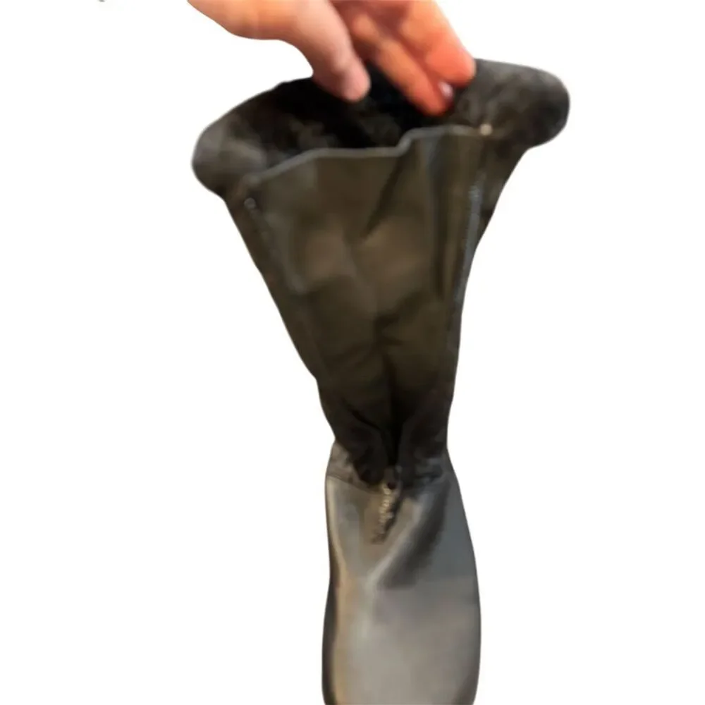 Totes Women's Waterproof Black Snow Boots Size 7 Ankle Winter Casual - Picture 5 of 10